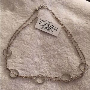 Argentium Silver Droplet Necklace